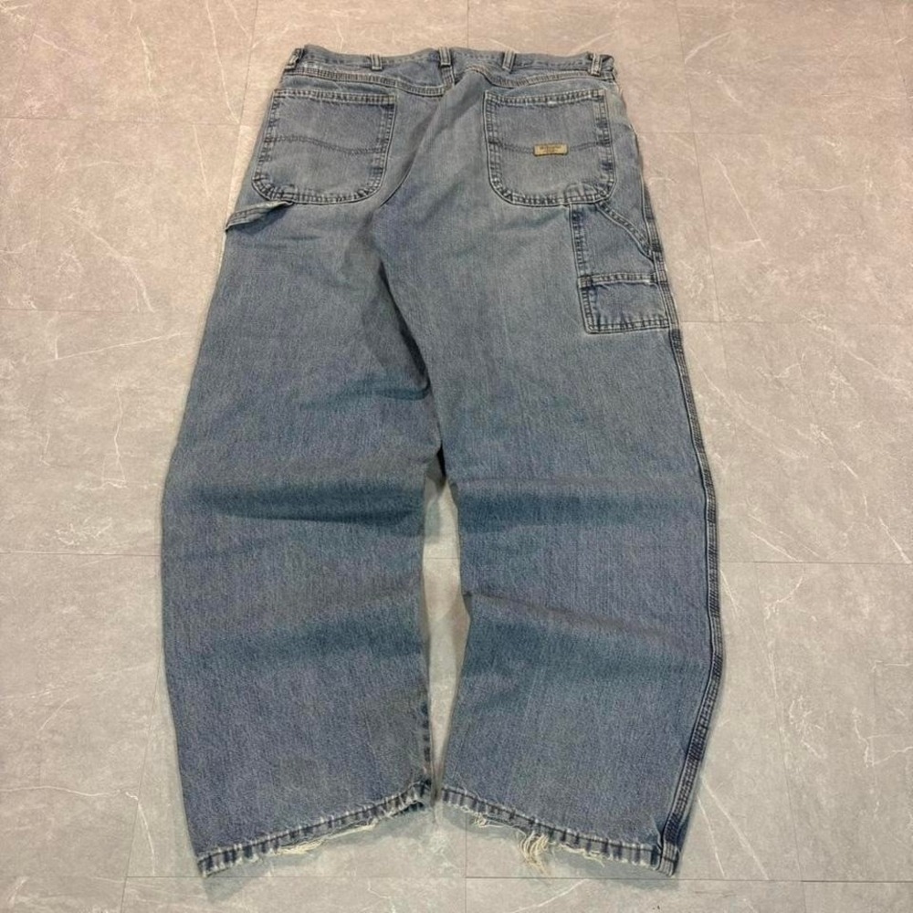 Wrangler blue denim carpenter jeans Size 36" #denim #workwear